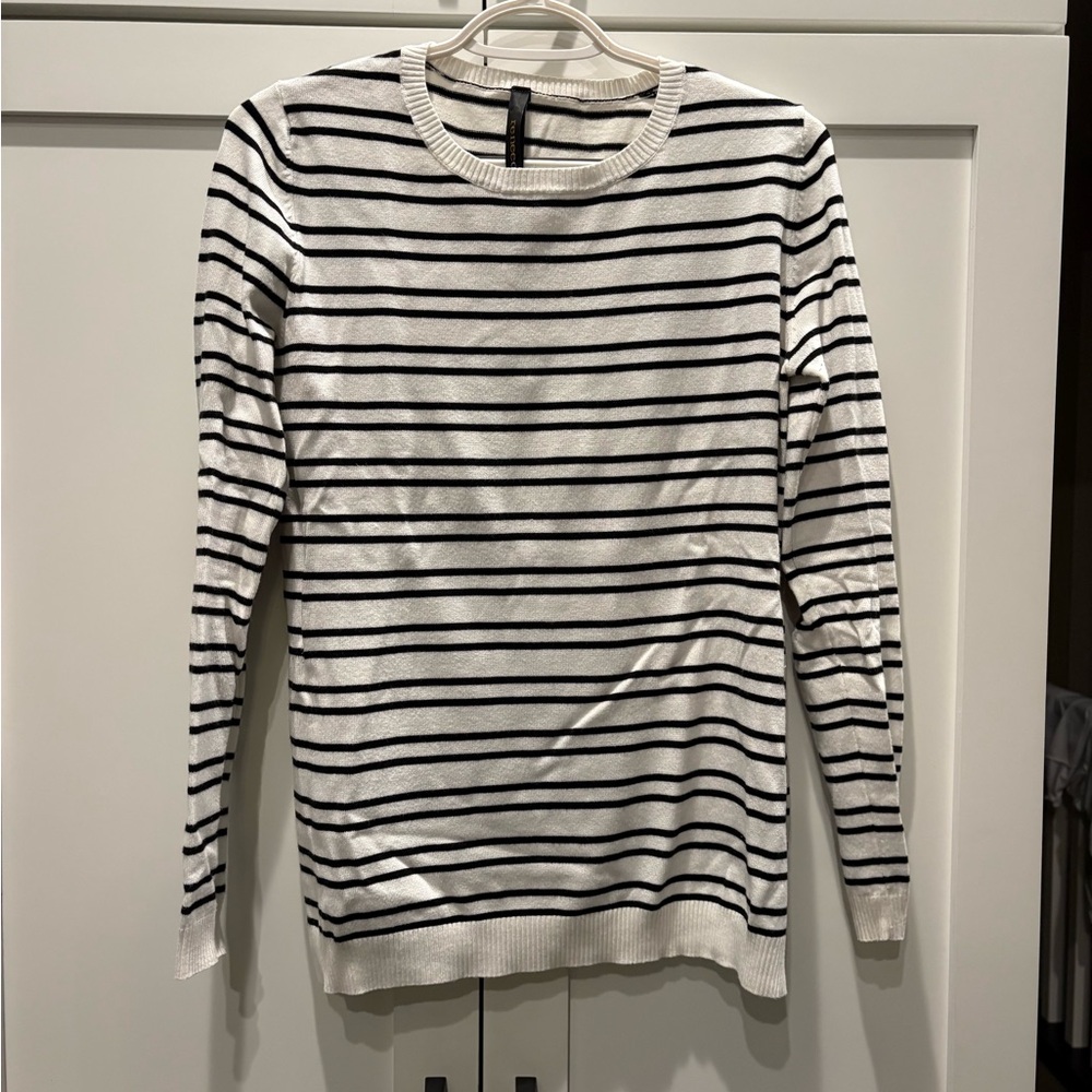 Striped Black and White Women's Sweater